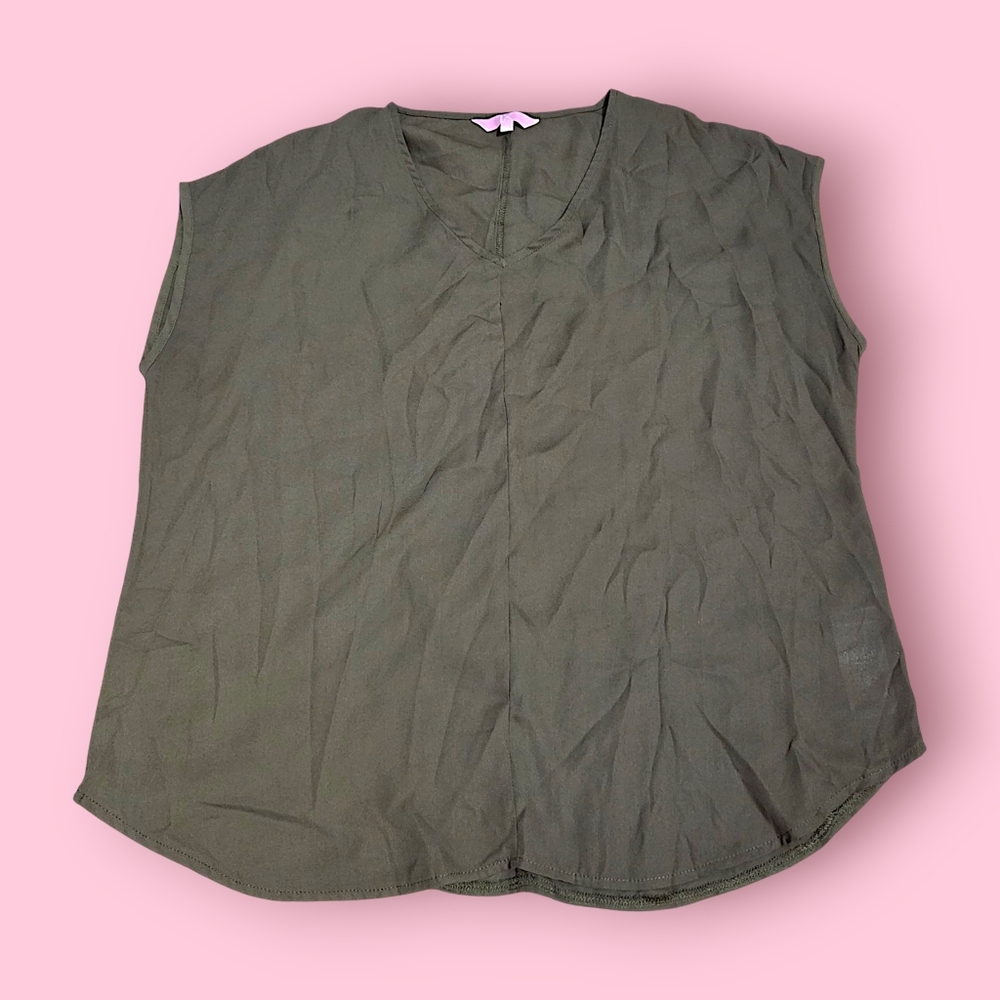 Olive Green Women's Sleeveless Top